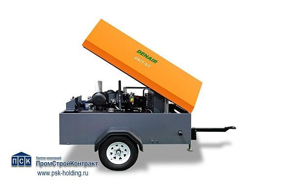 Дизельный компрессор Denair DACY 5.3/7 с двигателем Weichai