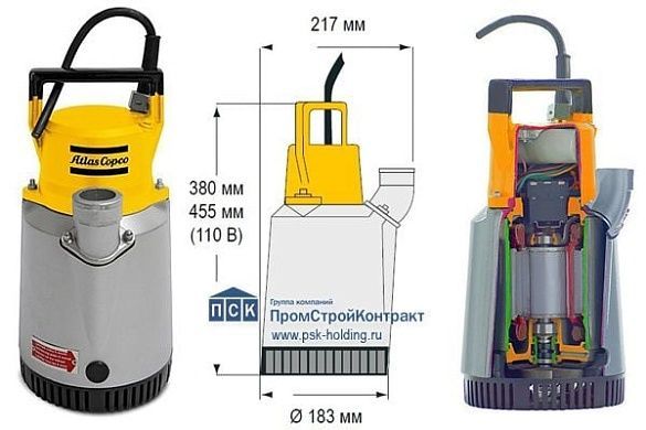 Насос погружной WEDA 10 (350 л/мин)